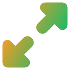 Triangle Arrow Expand Diagonal 1 Icon from Core Gradient Set