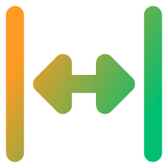 Triangle Arrow Expand Horizontal Icon from Core Gradient Set