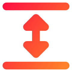 Triangle Arrow Expand Vertical Icon from Core Gradient Set