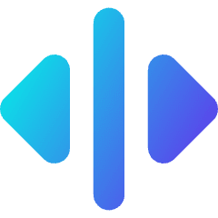 Triangle Arrow Move Horizontal Icon from Core Gradient Set