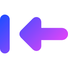 Triangle Arrow Move Left 1 Icon from Core Gradient Set