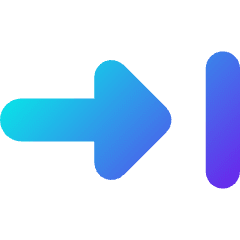 Triangle Arrow Move Right 1 Icon from Core Gradient Set