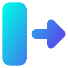 Triangle Arrow Move Right 2 Icon from Core Gradient Set
