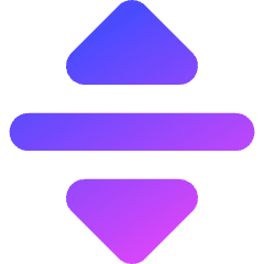 Triangle Arrow Move Vertical Icon from Core Gradient Set