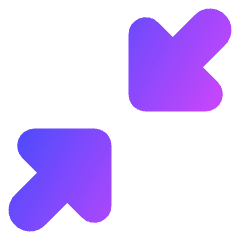 Triangle Arrow Shrink Diagonal 1 Icon from Core Gradient Set