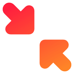 Triangle Arrow Shrink Diagonal 2 Icon from Core Gradient Set