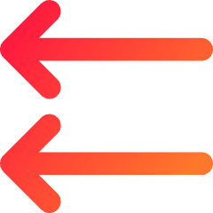 Double Line Arrow Left Icon from Core Gradient Set