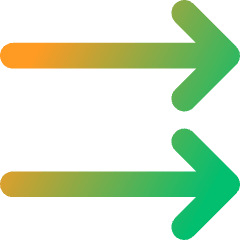 Double Line Arrow Right Icon from Core Gradient Set