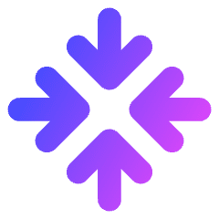 Line Arrow Point Center Icon from Core Gradient Set
