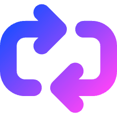 Line Arrow Reload Horizontal 2 Icon from Core Gradient Set