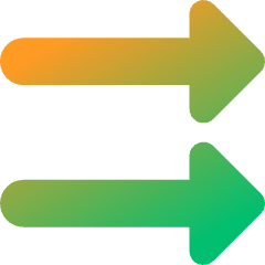 Double Triangle Arrow Right Icon from Core Gradient Set