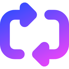 Triangle Arrow Reload Horizontal 2 Icon from Core Gradient Set