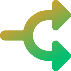 Triangle Arrow Split Right 1 Icon from Core Gradient Set