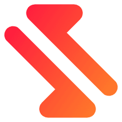 Triangle Arrow Transfer Diagonal 2 Icon from Core Gradient Set