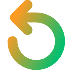 Line Arrow Rotate Left 1 Icon from Core Gradient Set