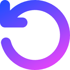 Line Arrow Rotate Left 2 Icon from Core Gradient Set