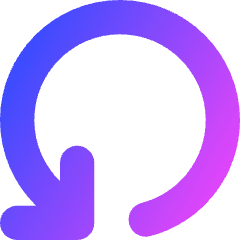 Line Arrow Rotate Left 4 Icon from Core Gradient Set