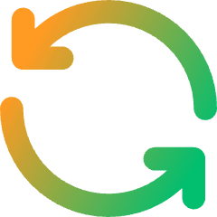 Line Arrow Synchronize 1 Icon from Core Gradient Set
