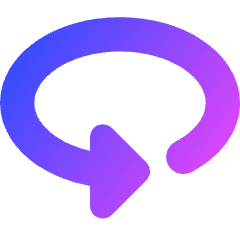 Triangle Arrow Rotate Horizontal Left Icon from Core Gradient Set