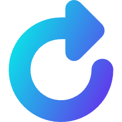 Triangle Arrow Rotate Right 1 Icon from Core Gradient Set