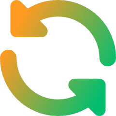 Triangle Arrow Synchronize 1 Icon from Core Gradient Set