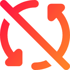Triangle Arrow Synchronize Disable Icon from Core Gradient Set