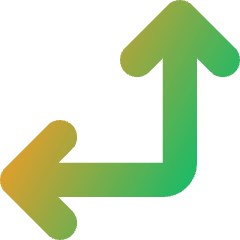 Line Arrow Bottom Right Corner Icon from Core Gradient Set