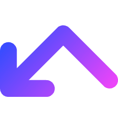 Line Arrow Bounce Down Left Icon from Core Gradient Set