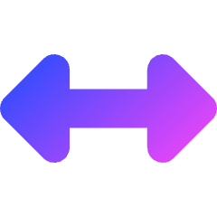 Arrow Horizontal Icon from Core Gradient Set