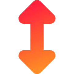 Arrow Vertical Icon from Core Gradient Set