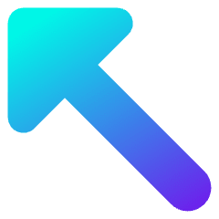 Diagonal Triangle Arrow Upper Left Icon from Core Gradient Set