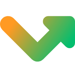 Triangle Arrow Bounce Up Right Icon from Core Gradient Set