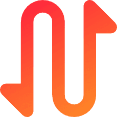 Triangle Arrow Curvy Up Down 1 Icon from Core Gradient Set