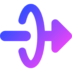 Triangle Arrow Elipse Right Icon from Core Gradient Set