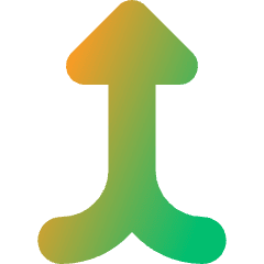 Triangle Arrow Merge Vertical Icon from Core Gradient Set