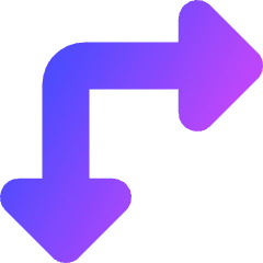 Triangle Arrow Top Left Corner Icon from Core Gradient Set