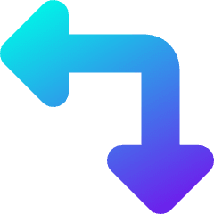 Triangle Arrow Top Right Corner Icon from Core Gradient Set