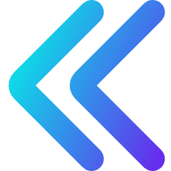 Double Tailless Line Arrow Left Icon from Core Gradient Set