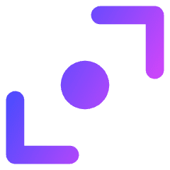 Tailless Line Arrow Diagonal Scroll 1 Icon from Core Gradient Set