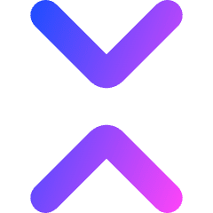 Tailless Line Arrow Shrink Vertical Icon from Core Gradient Set