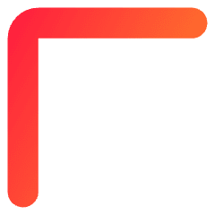 Tailless Line Arrow Top Left Icon from Core Gradient Set