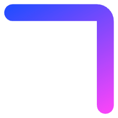 Tailless Line Arrow Top Right Icon from Core Gradient Set