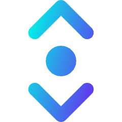 Tailless Line Arrow Vertical Scroll Icon from Core Gradient Set