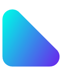 Tailless Triangle Arrow Bottom Left Icon from Core Gradient Set