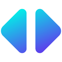 Tailless Triangle Arrow Expand Horizontal Icon from Core Gradient Set