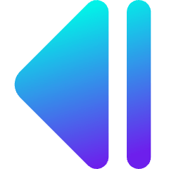 Tailless Triangle Arrow Left 2 Icon from Core Gradient Set