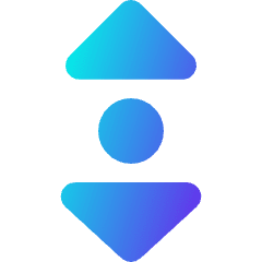 Tailless Triangle Arrow Vertical Scroll Icon from Core Gradient Set