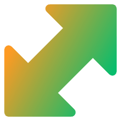 Thick Arrow Diagonal 1 Icon from Core Gradient Set