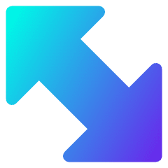 Thick Arrow Diagonal 2 Icon from Core Gradient Set