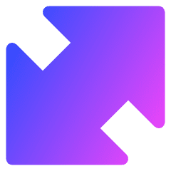 Thick Arrow Diagonal Large 1 Icon from Core Gradient Set